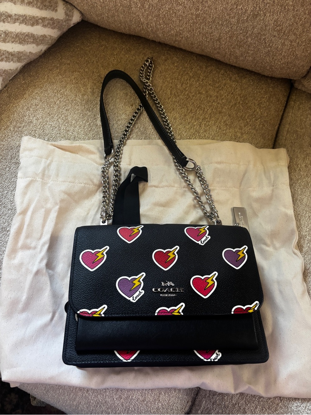 Coach Heartbolt Klare Crossbody Bag